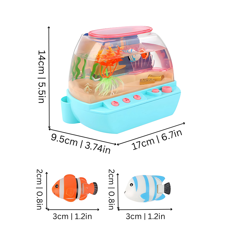 MiniLagune – Interaktives Mini-Aquarium mit Musik & Licht – Babykindwelt